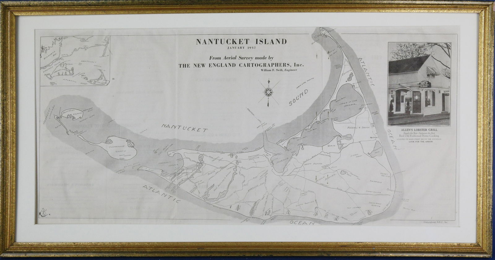 Scarce 1937 Map of Nantucket Island (1 of 5)