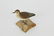 3 Vintage Miniature Carved and Painted Shorebird Decoys - 4