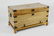Chinese Export Brass Bound Camphor Wood Trunk on Stand