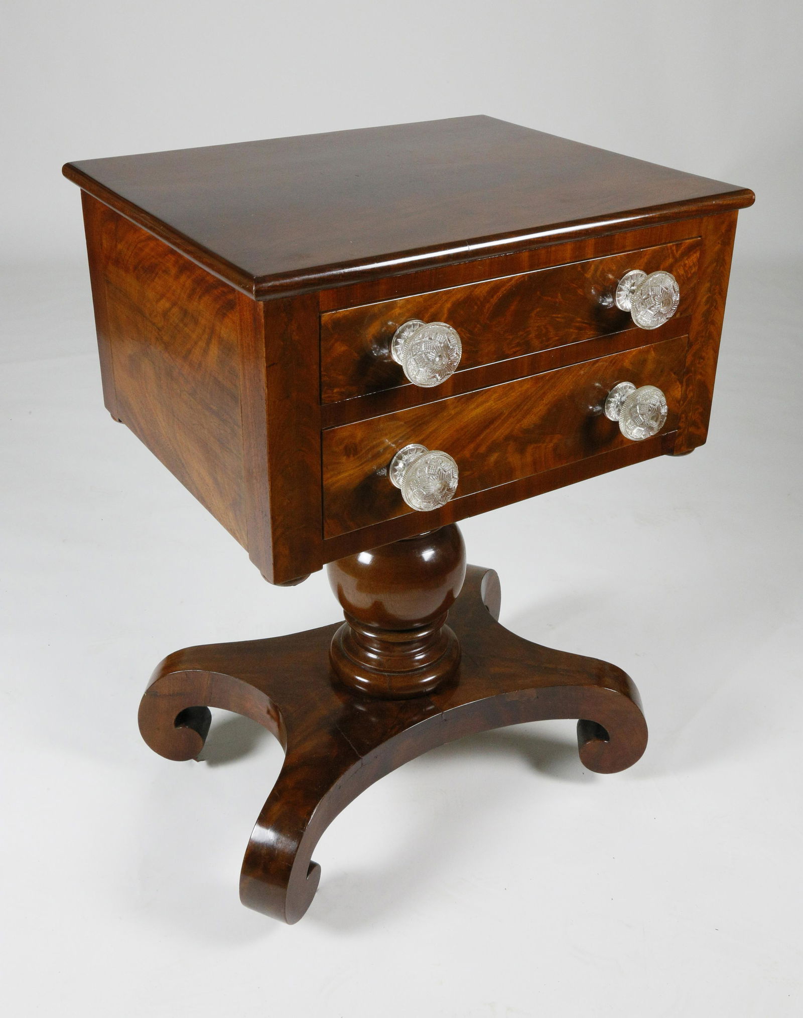 Mahogany Two Drawer Sewing Stand, 19th Century (1 of 5)