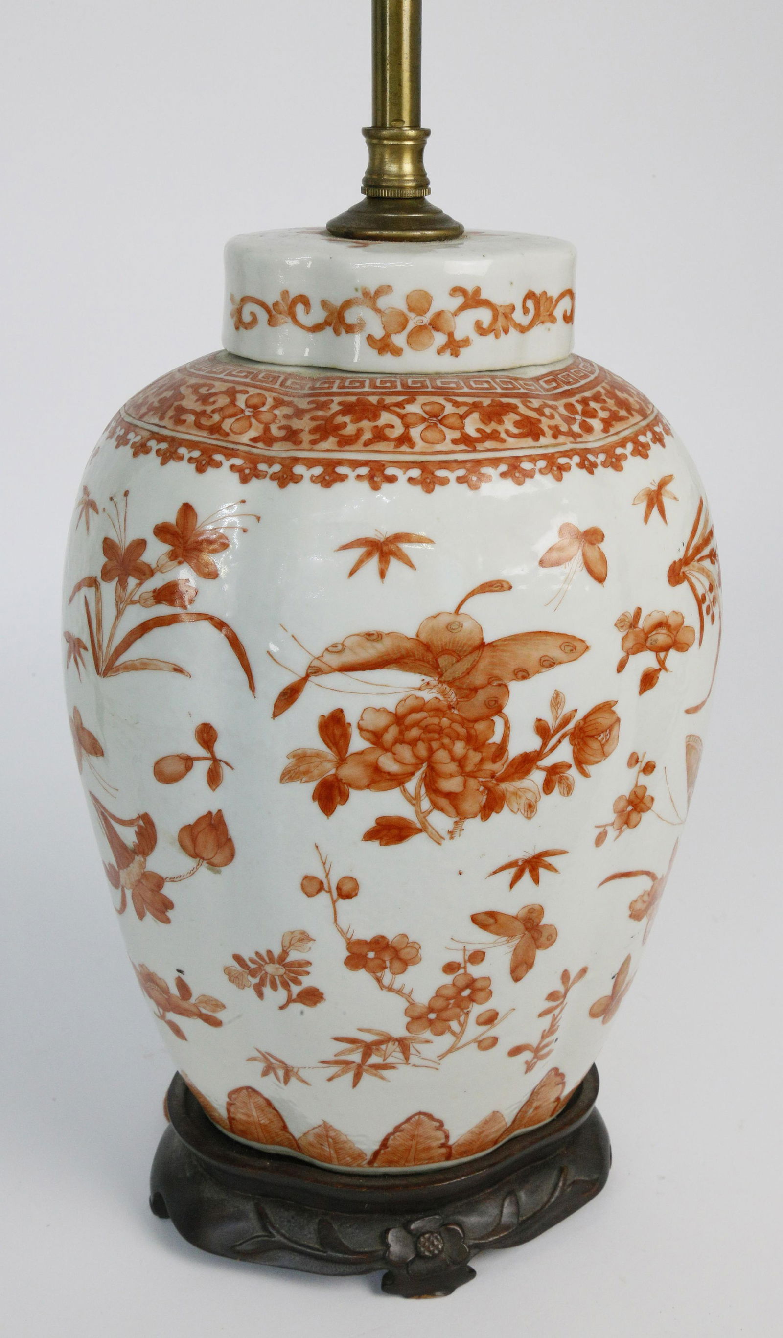 Chinese Export Porcelain Shaped Covered Jar Mounted As (1 of 3)