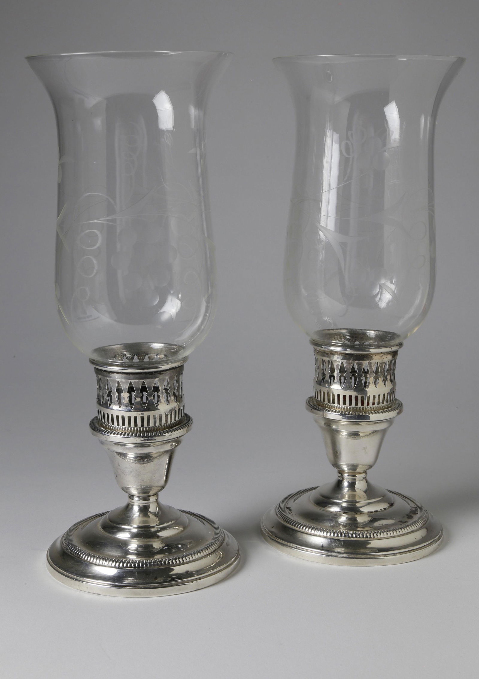 Pair of Kenilworth Sterling Silver Candlesticks with (1 of 1)