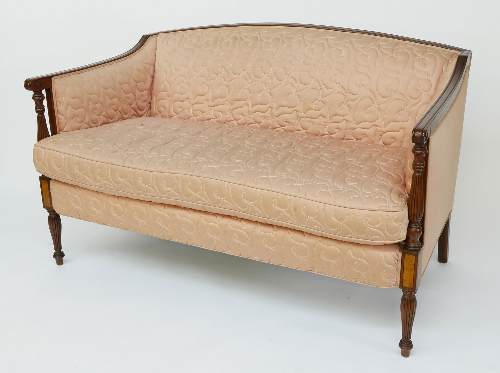 Federal Style Upholstered Settee (1 of 3)