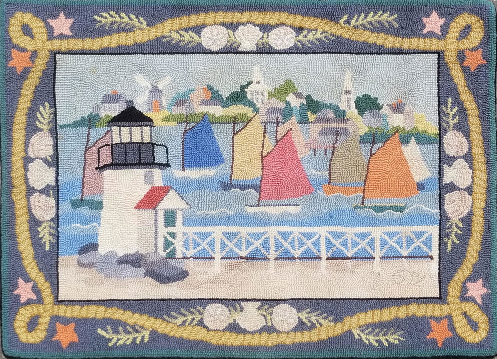 Claire Murray Wool Hooked Rug (1 of 4)