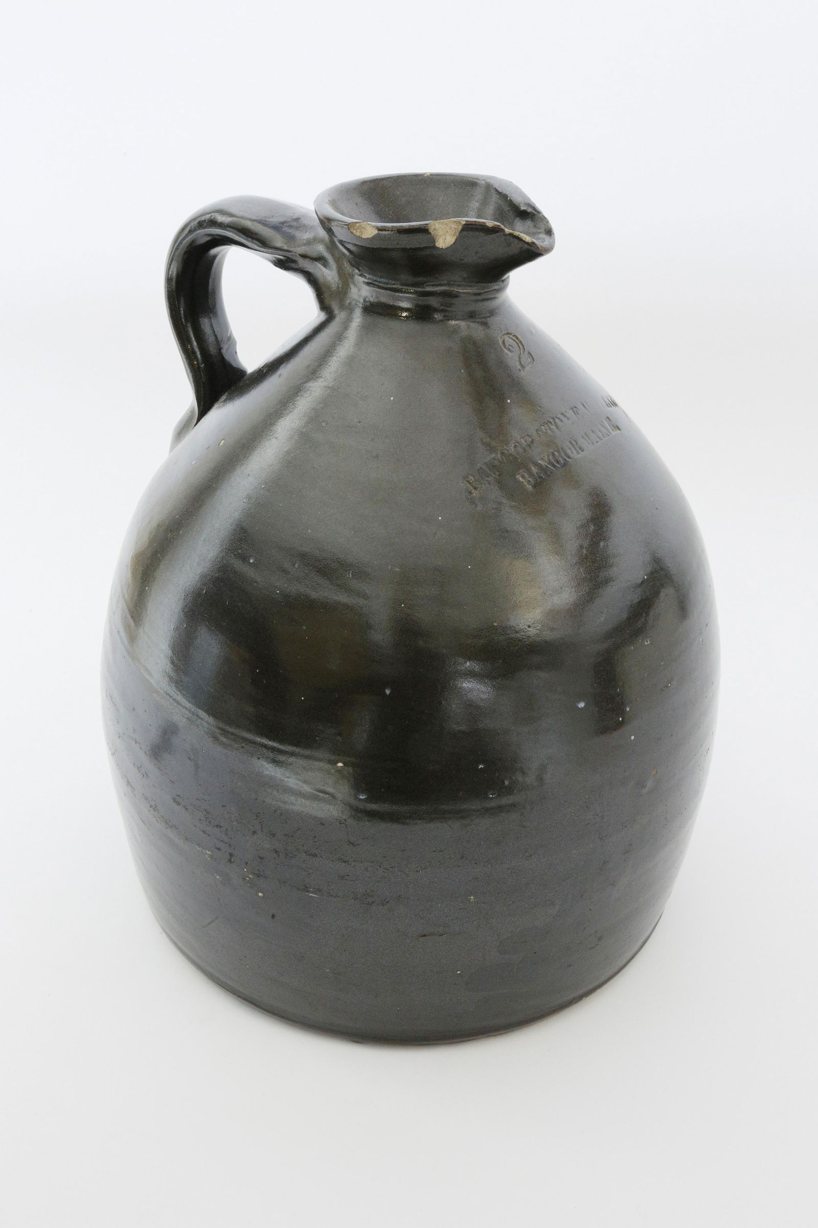 Bangor Stoneware Co 2 Gallon Ceramic Glazed Jug, 19th (1 of 4)
