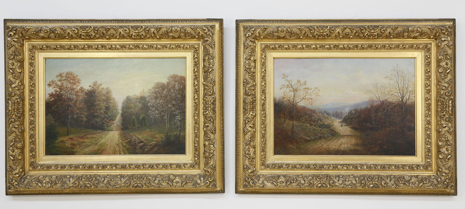Pair of Heyl Raser Oil on Canvas Wooded Landscapes (1 of 9)