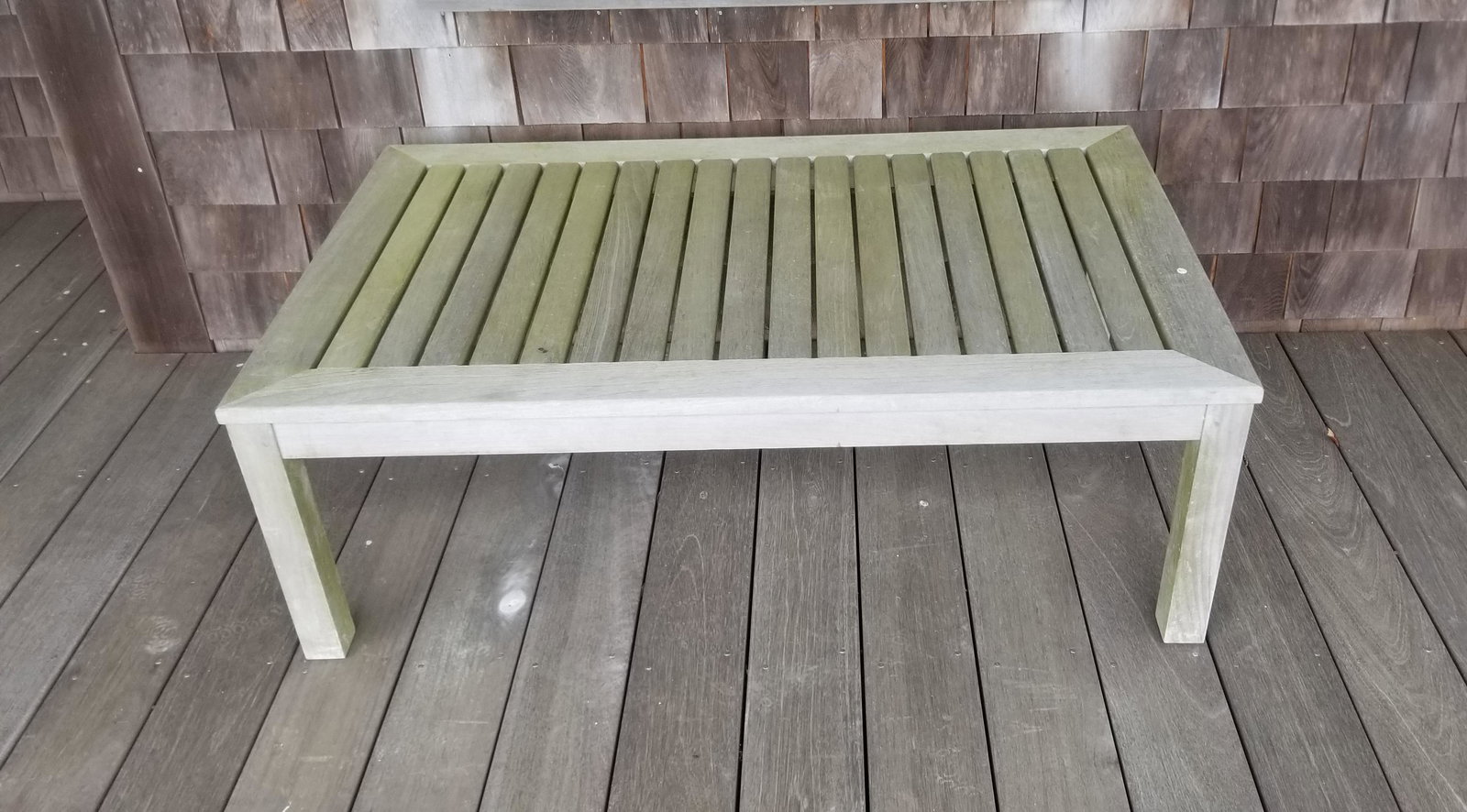 Outdoor Teak Rectangular Cocktail Table (1 of 1)