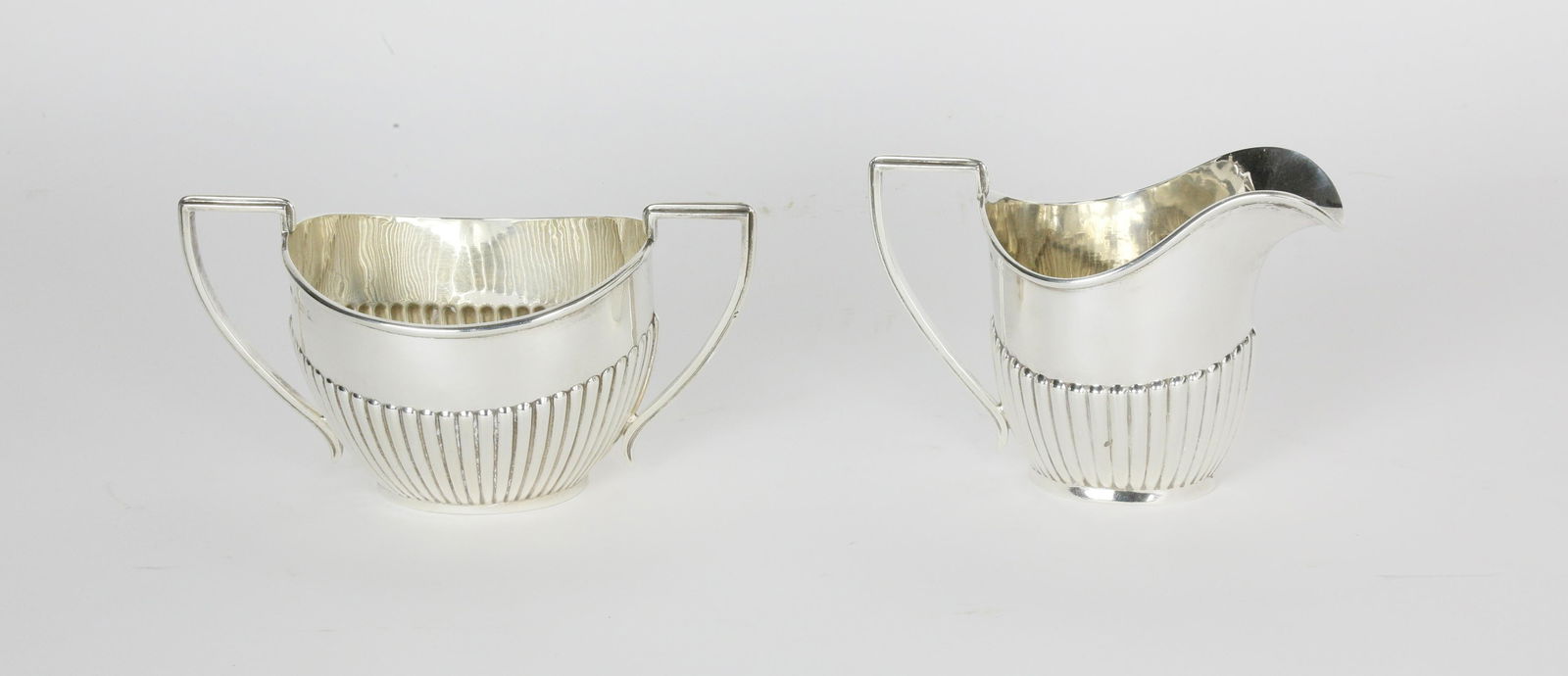 English Sterling Silver Creamer and Sugar (1 of 3)