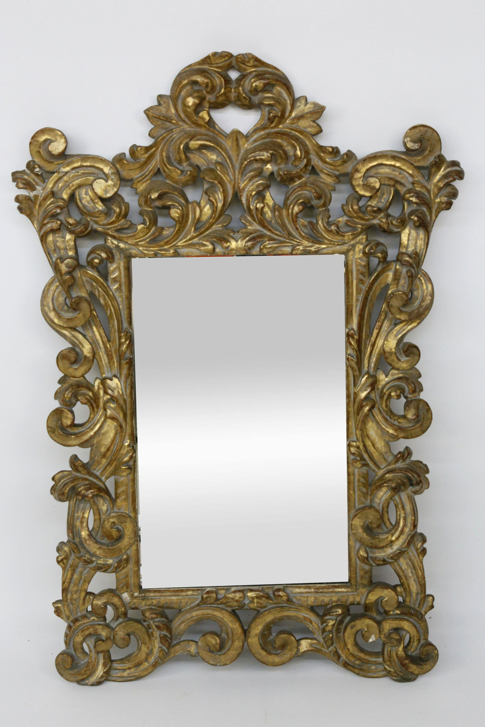 Carved & Gilt Italian Rococo Mirror, circa 1900 (1 of 8)