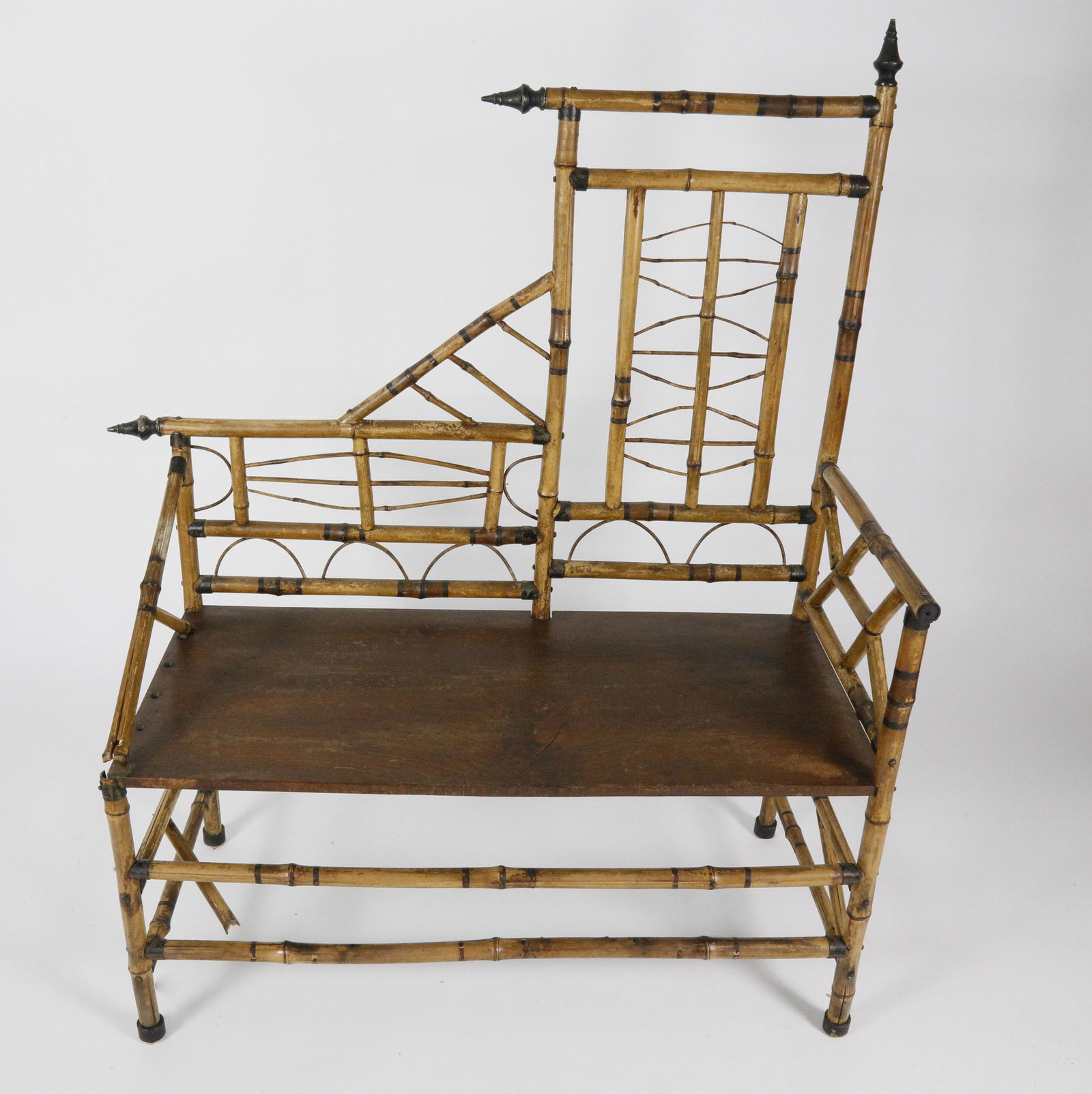 19th c. English Photographer's Bamboo Bench (1 of 9)