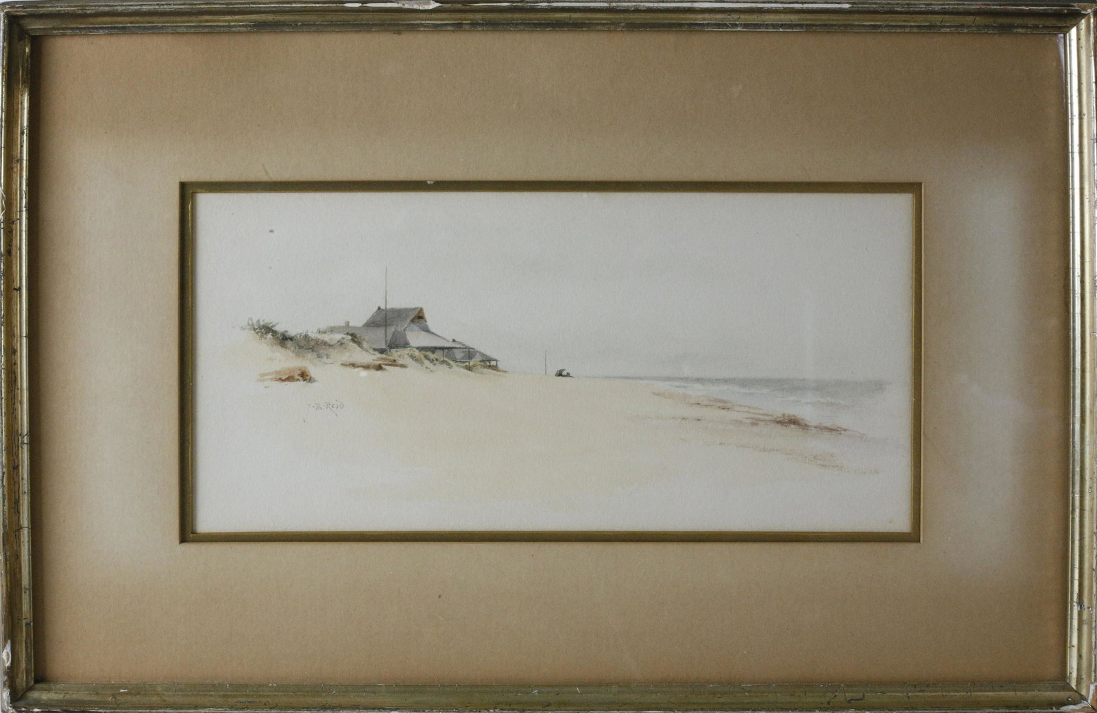 Jane Brewster Reid Watercolor "Beach at Wauwinet" (1 of 4)
