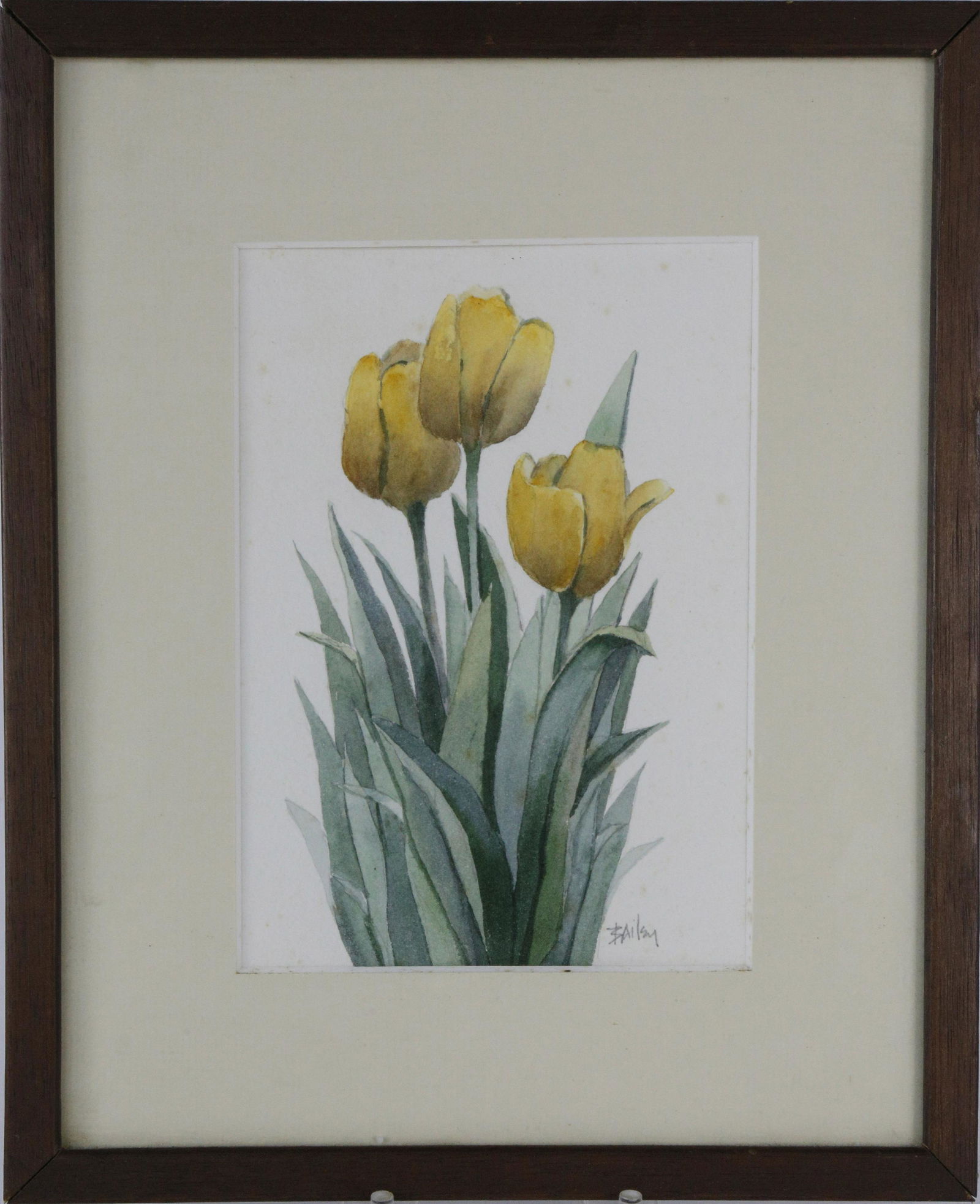 Roy Bailey Nantucket Miniature Watercolor, "Yellow (1 of 4)