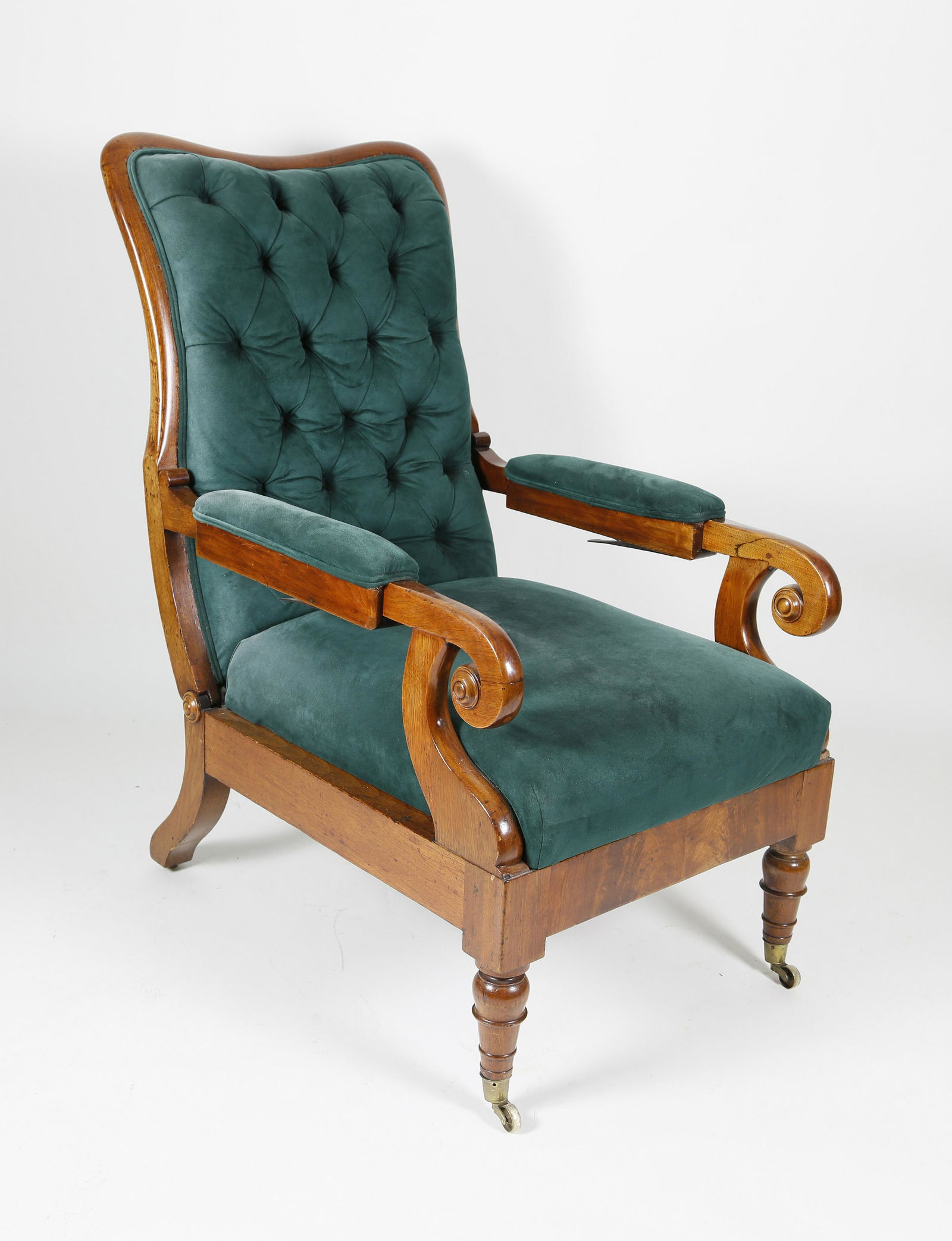 Regency Mahogany Reclining Armchair (1 of 5)
