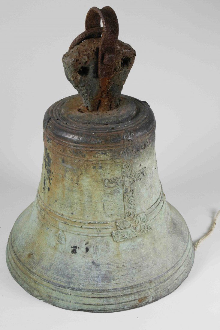 French Bronze Ecclesiastical Bell, circa 1734 (1 of 8)