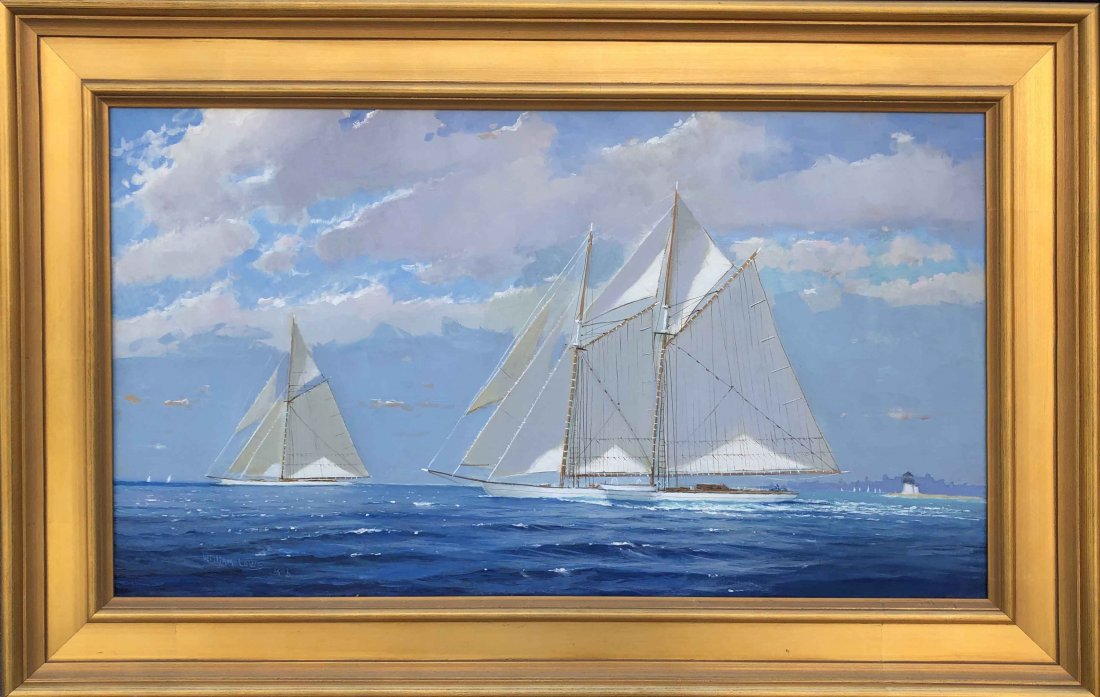William Lowe Oil  "Perfect Sailing Day - Nantucket" (1 of 4)