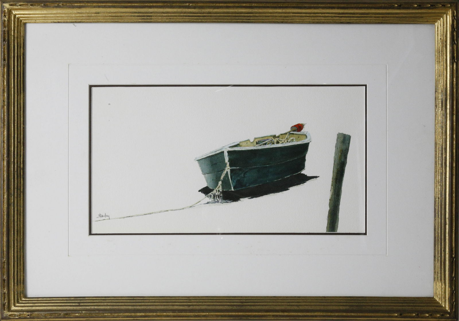 Roy Bailey Watercolor On Paper "Lone Dory" (1 of 5)