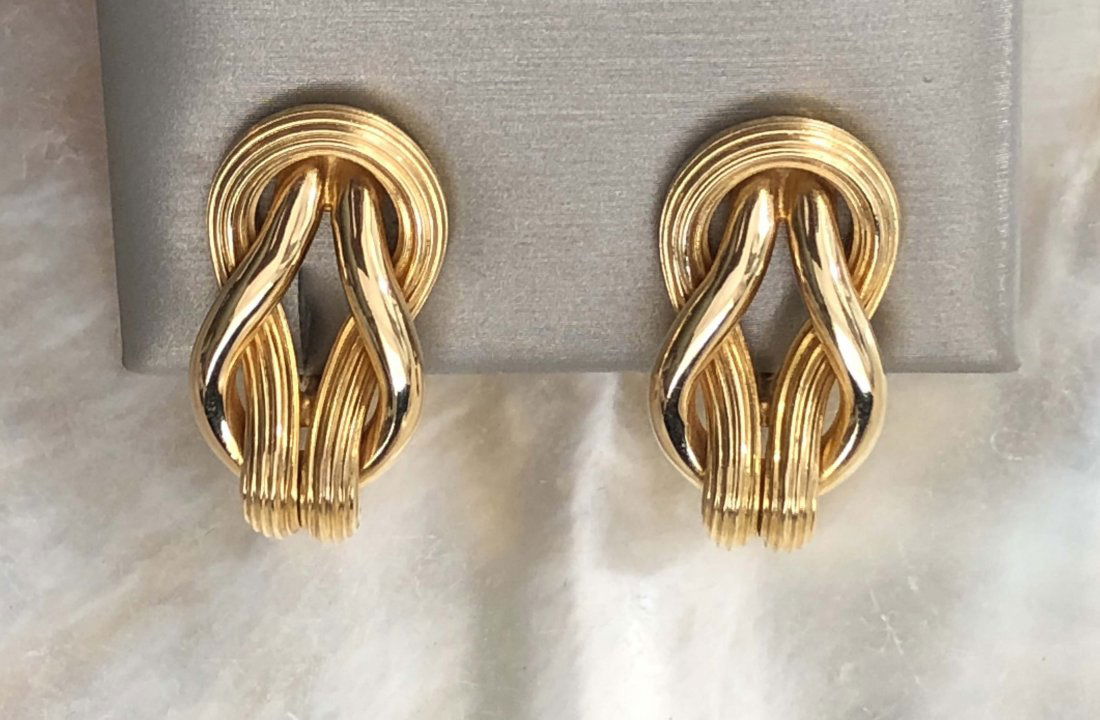 Pair of Ilias Lalaounis 18k Yellow Gold Twisted Rope (1 of 1)