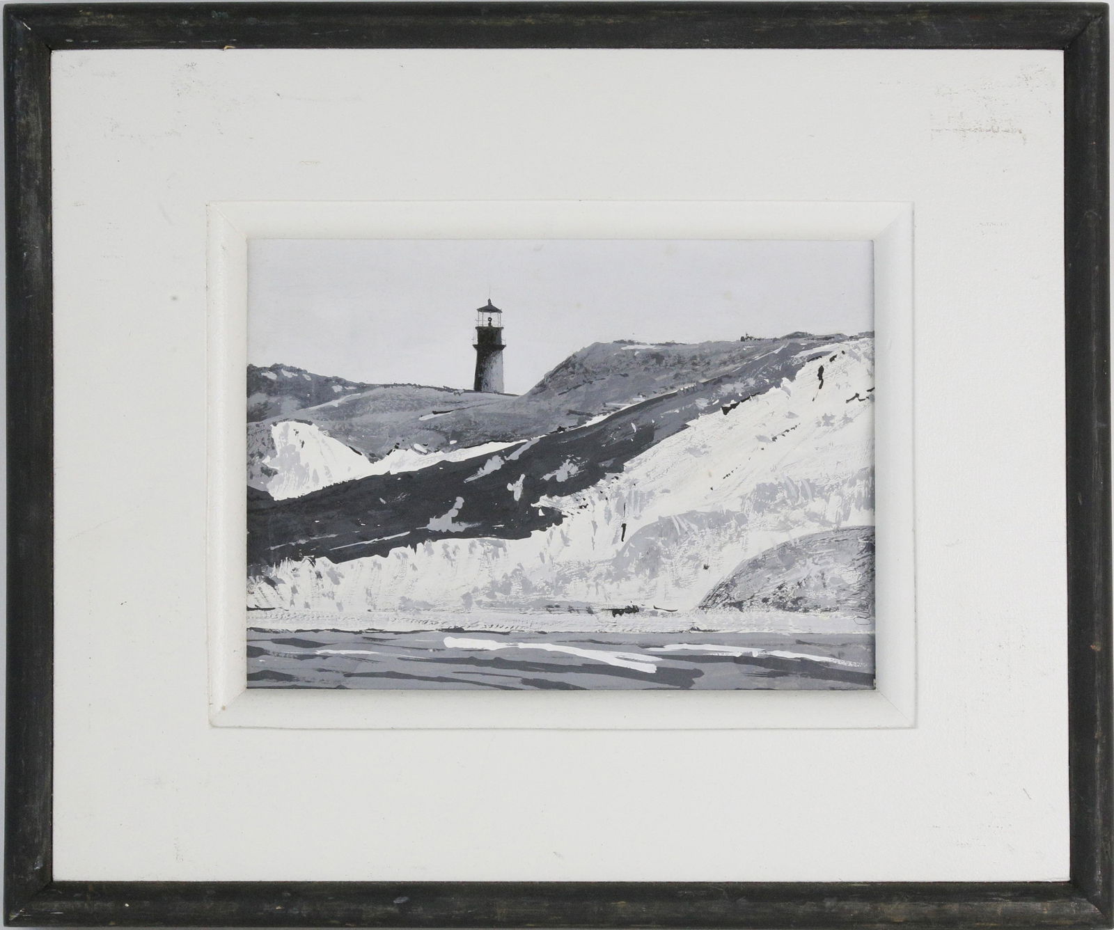 John Austin Tempera on Artist Board Gay Head Light (1 of 5)