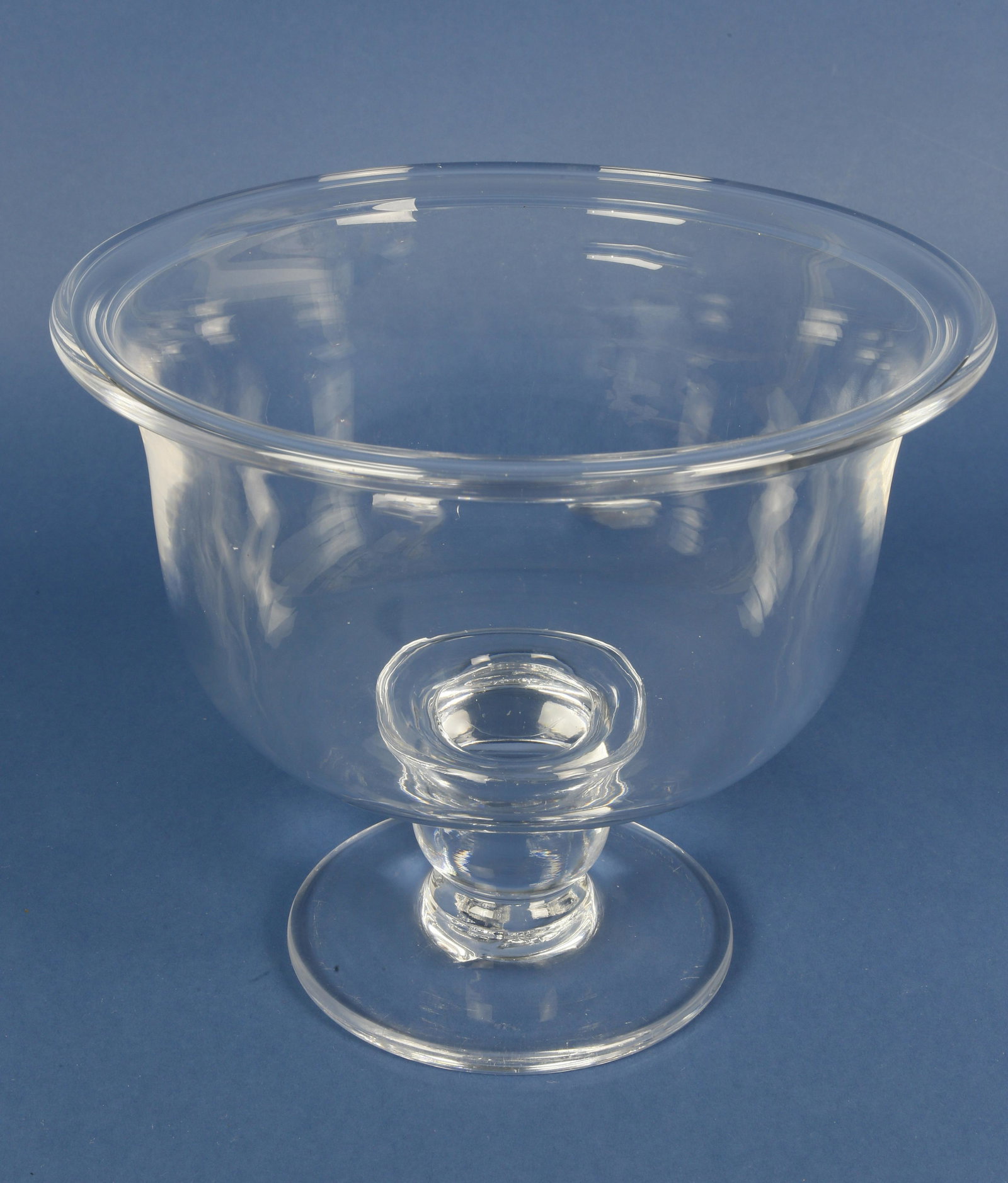 Simon Pearce Clear Crystal Pedestal Compote Vase (1 of 2)
