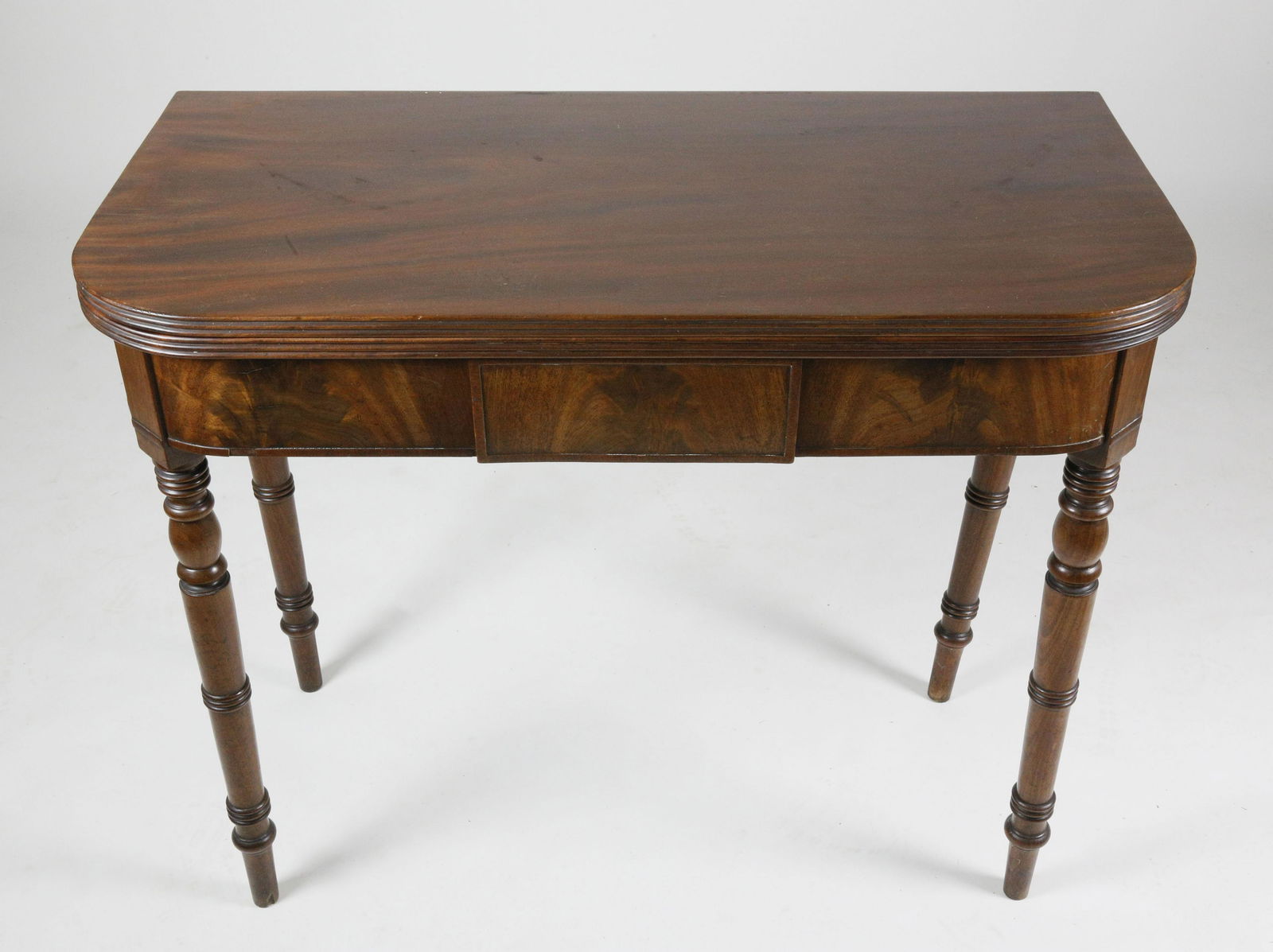 American Sheraton Mahogany Flip Top Card Table (1 of 8)