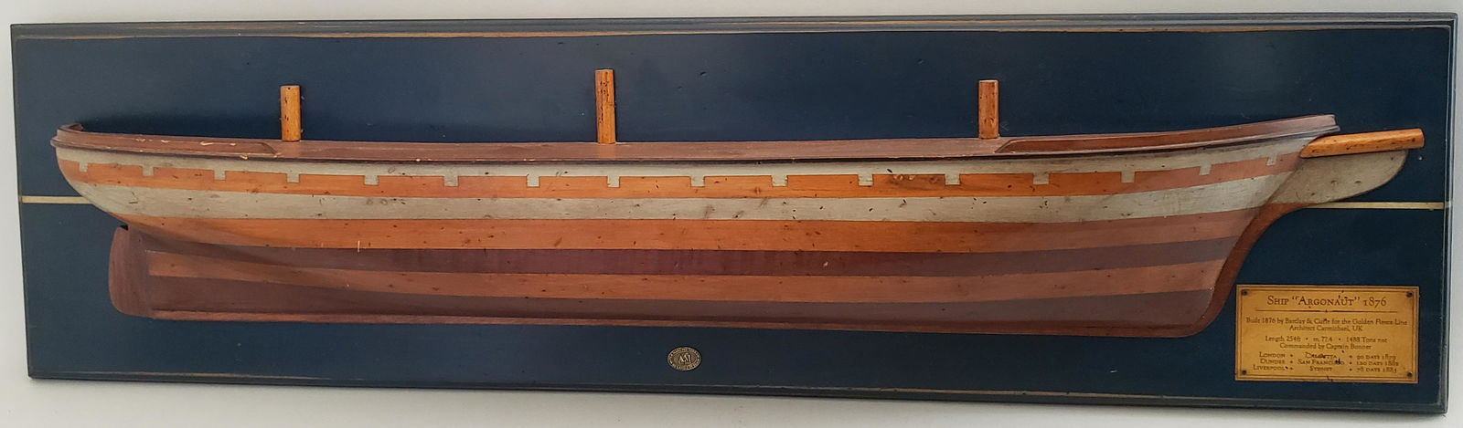 Contemporary Half Hull Model "Ship Argonaut" (1 of 7)