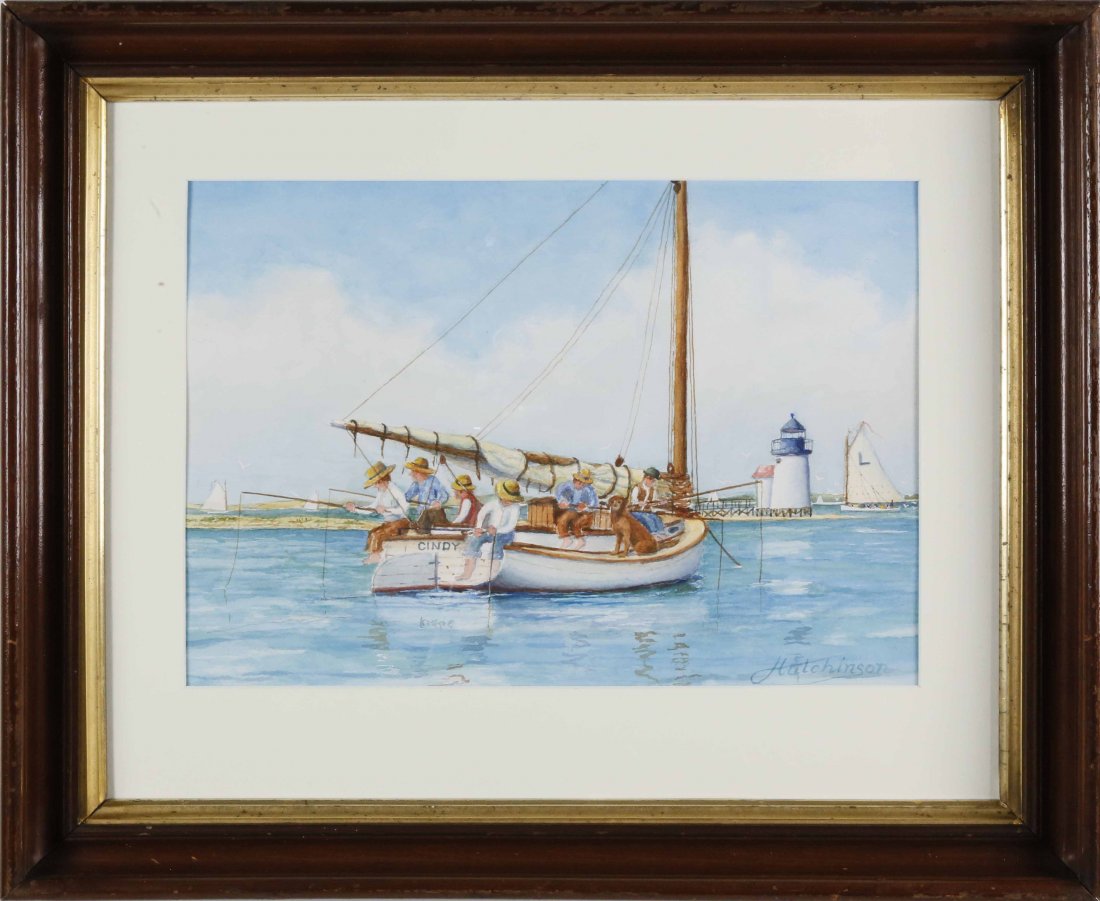 John Hutchinson Watercolor, An Afternoon Delight (1 of 6)