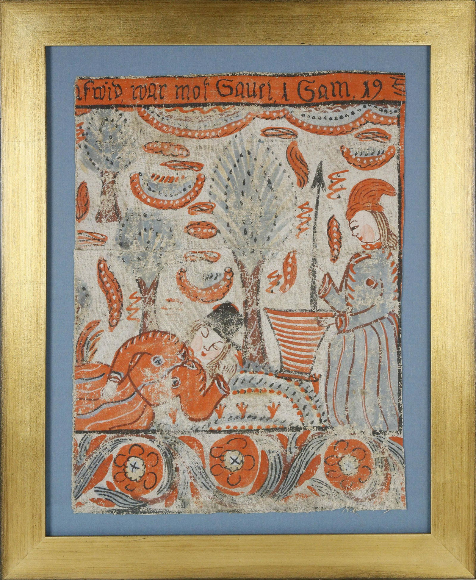 Swedish Folk Art Bonad, circa 1820 (1 of 5)