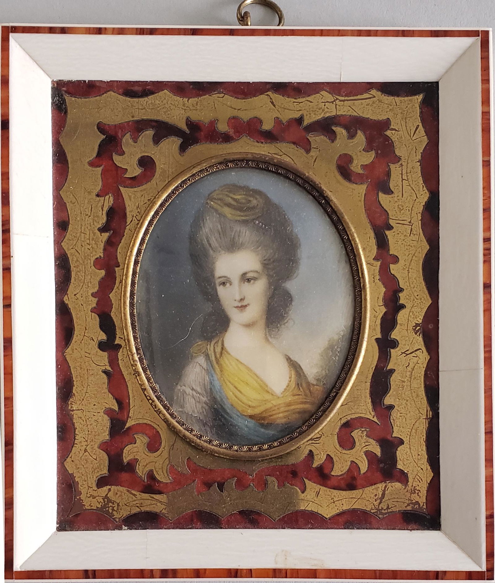 19th Century French Miniature Portrait of a Woman (1 of 4)