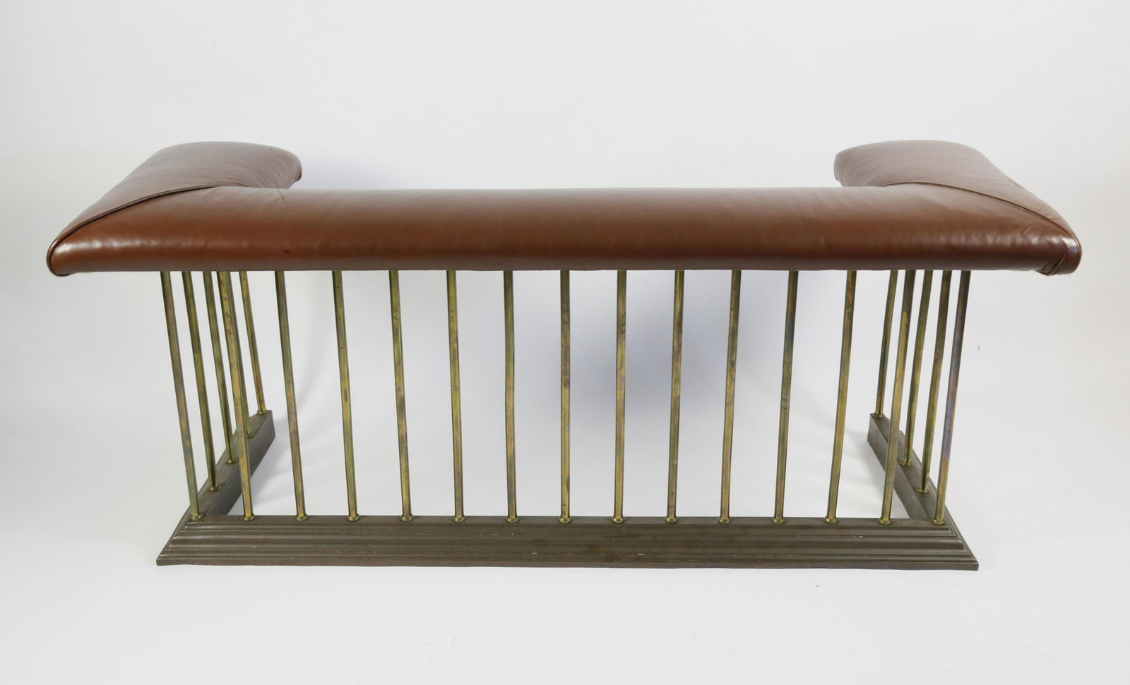 Signed William Tonks & Sons Brass and Leather Club Fire (1 of 9)