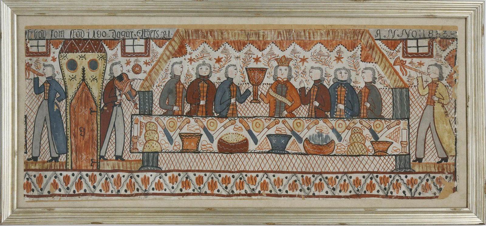 Swedish Folk Art Bonad, circa 1833 (1 of 5)