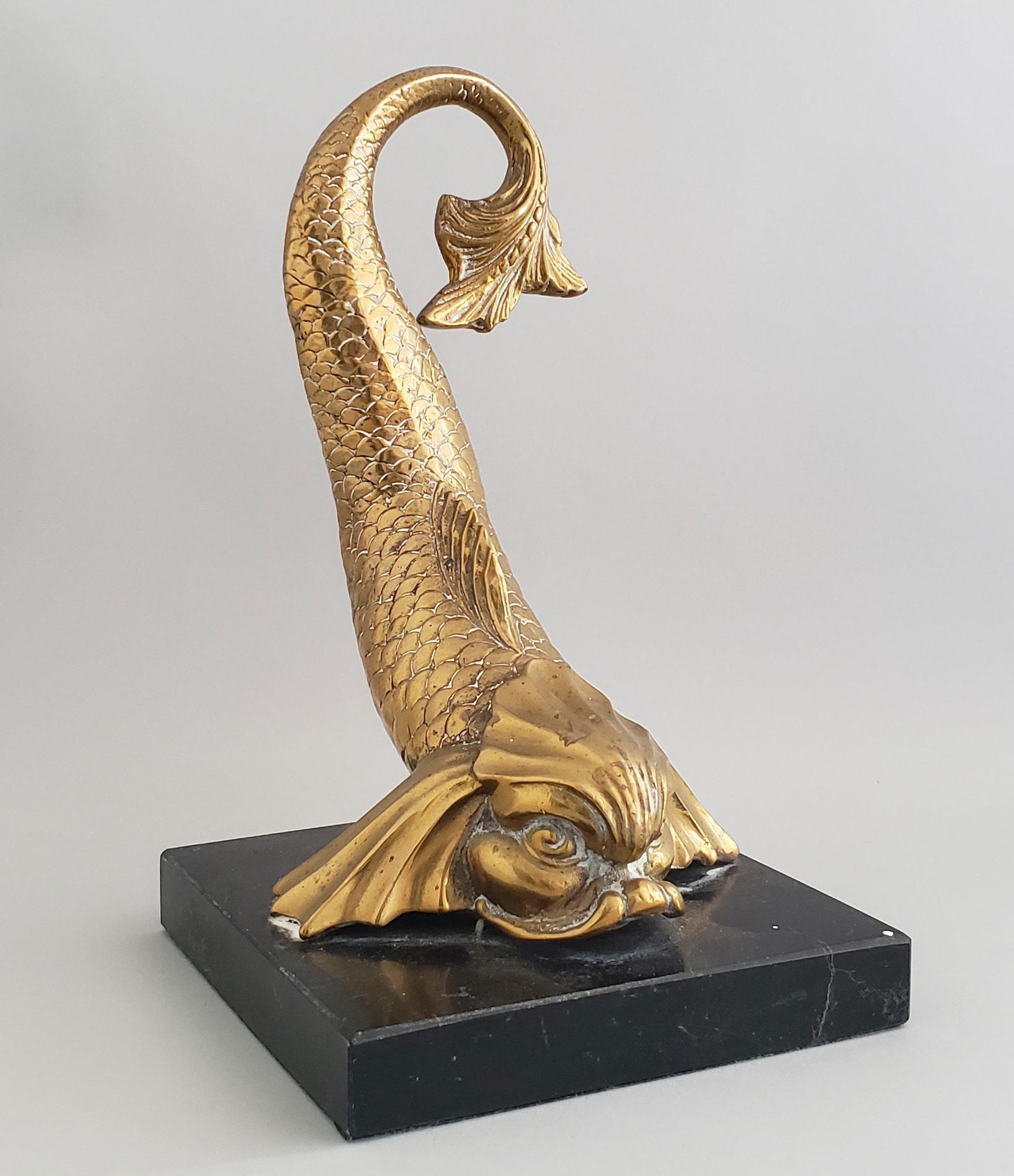 Vintage Brass Sea Serpent Doorstop (1 of 6)