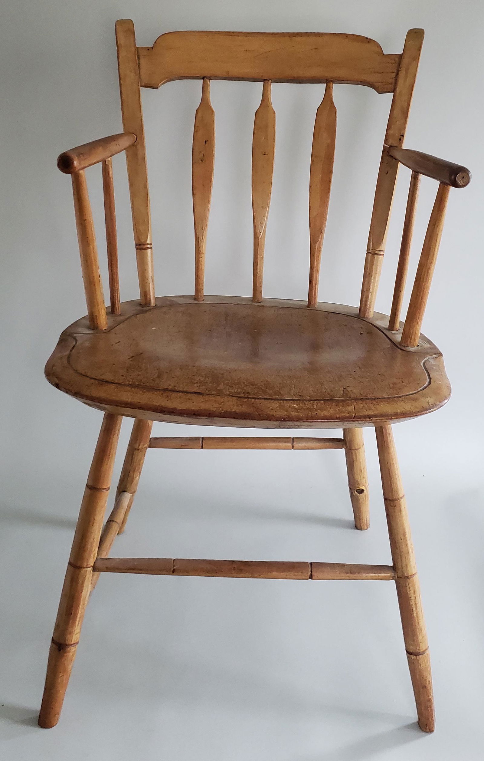 19th Century American Arrow Back Windsor Armchair, (1 of 6)