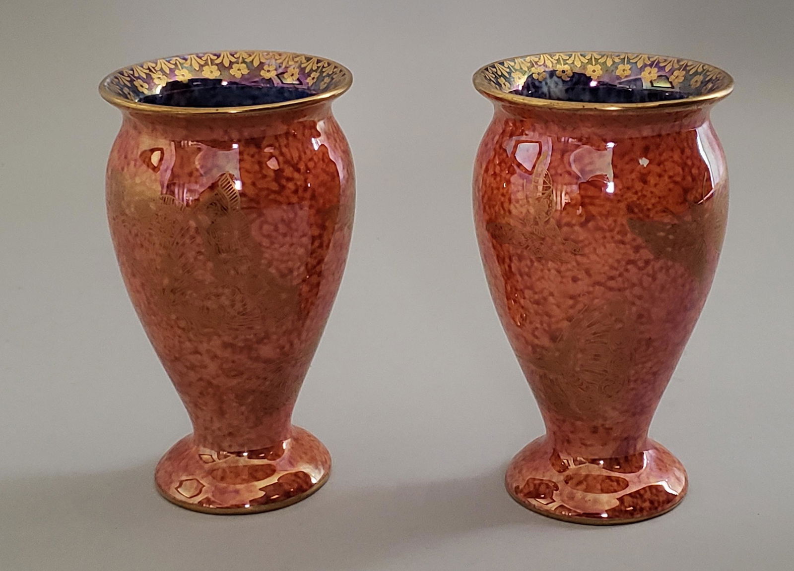 Pair of Wedgwood Glazed Porcelain Bud Vases (1 of 6)