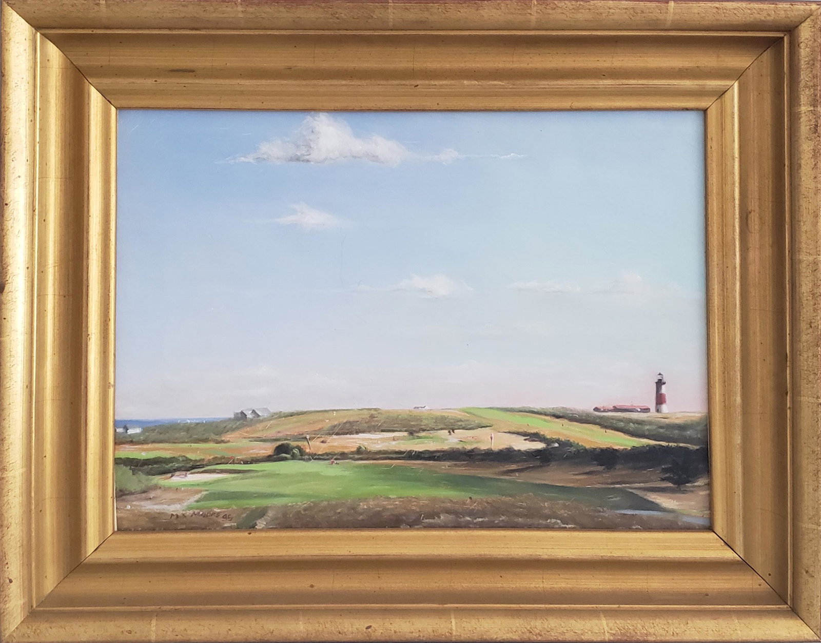 M.J. Moore Oil on Linen, "Sankaty Golf Course", (1 of 5)