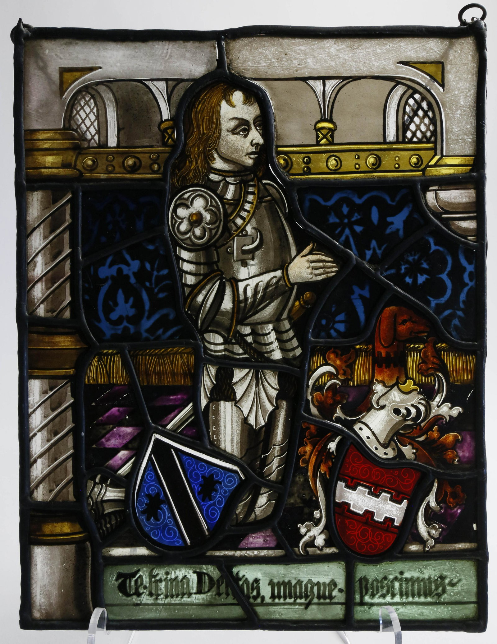 In the Style Late Medieval Stained Glass Panel (1 of 6)