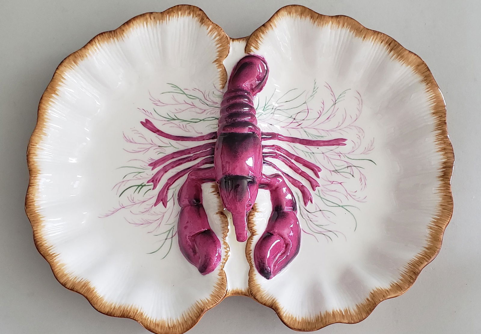 Limoges Porcelain Lobster Form Serving Dish (1 of 6)