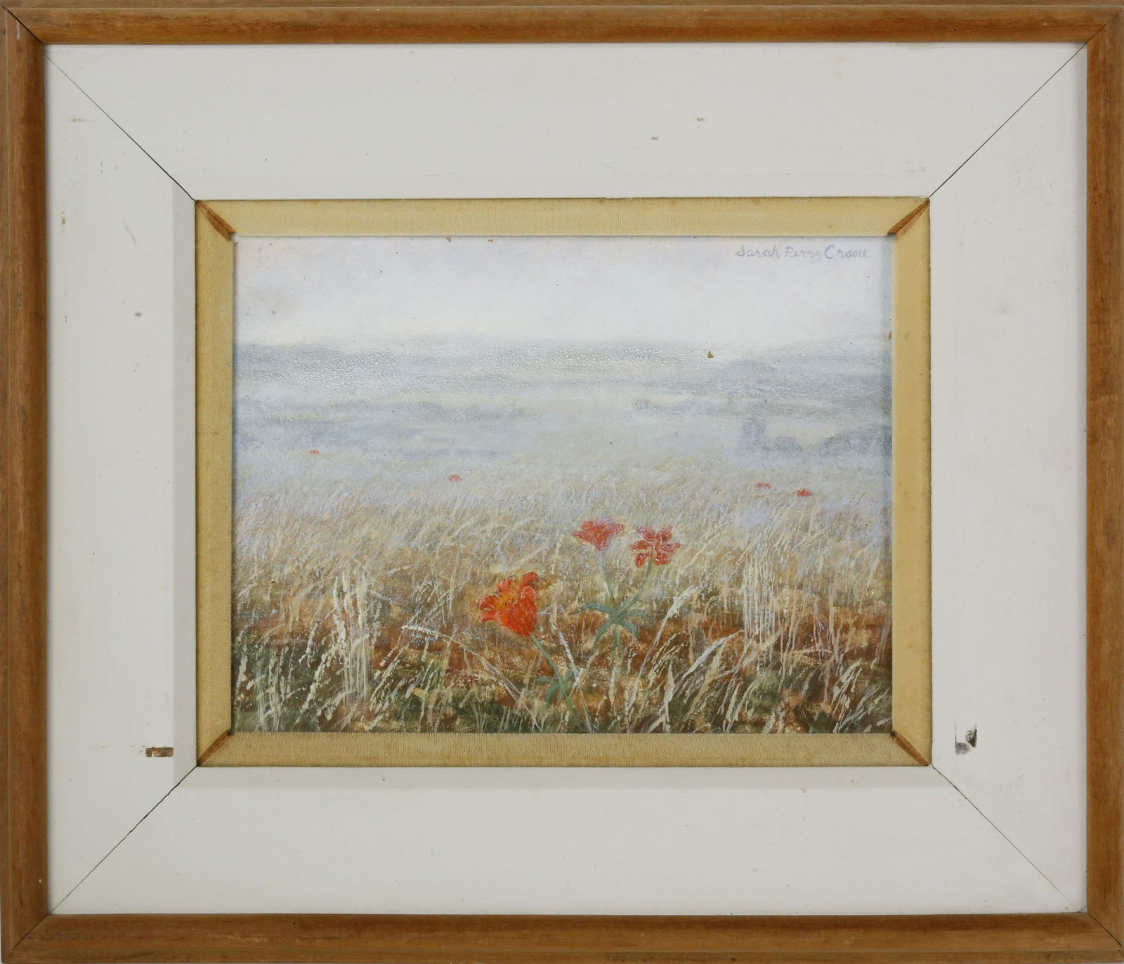 Sarah Perry Crane Oil on Artist Board "Wood Lilies at (1 of 5)