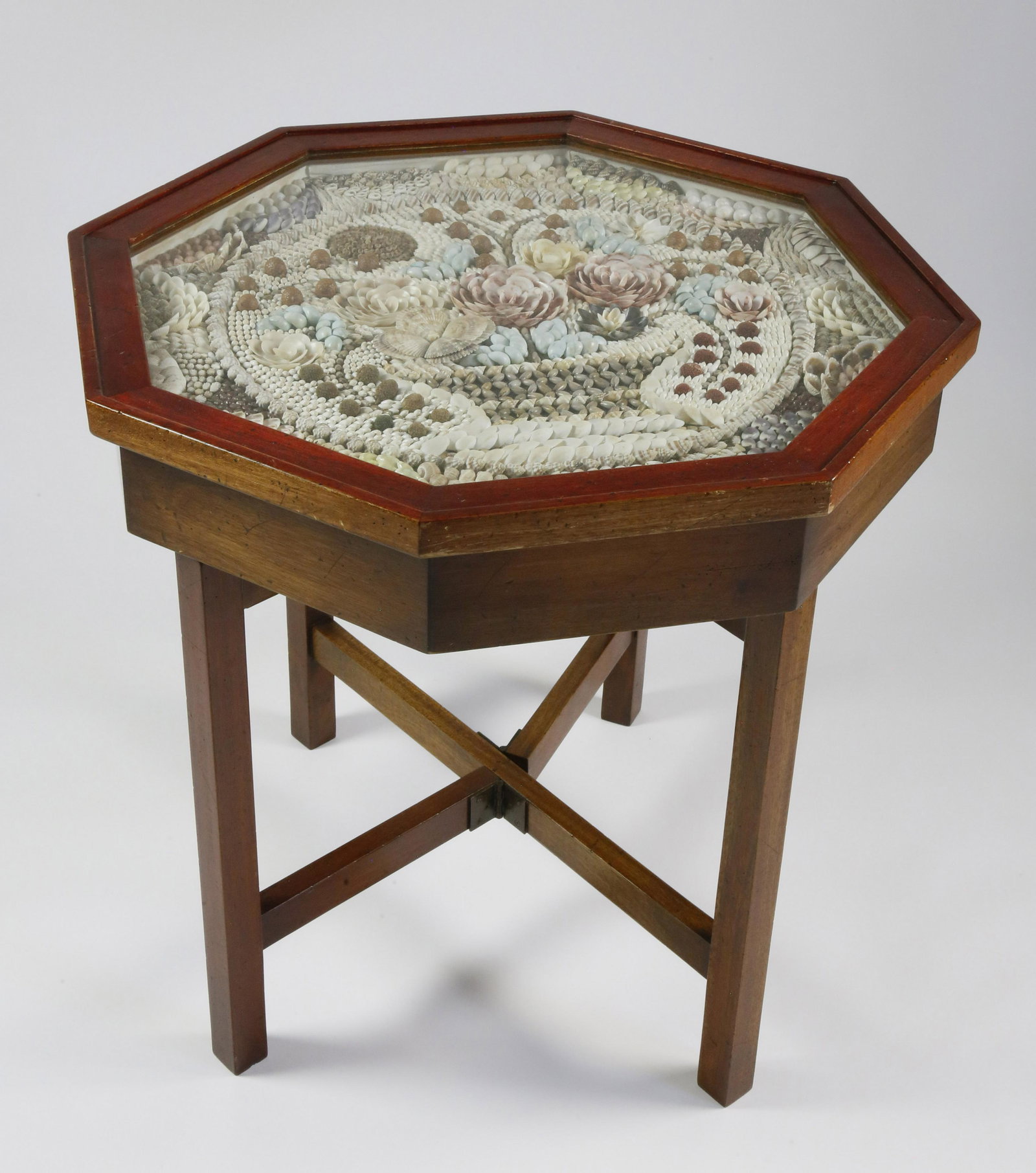 Contemporary Sailor's Valentine Side Table (1 of 5)