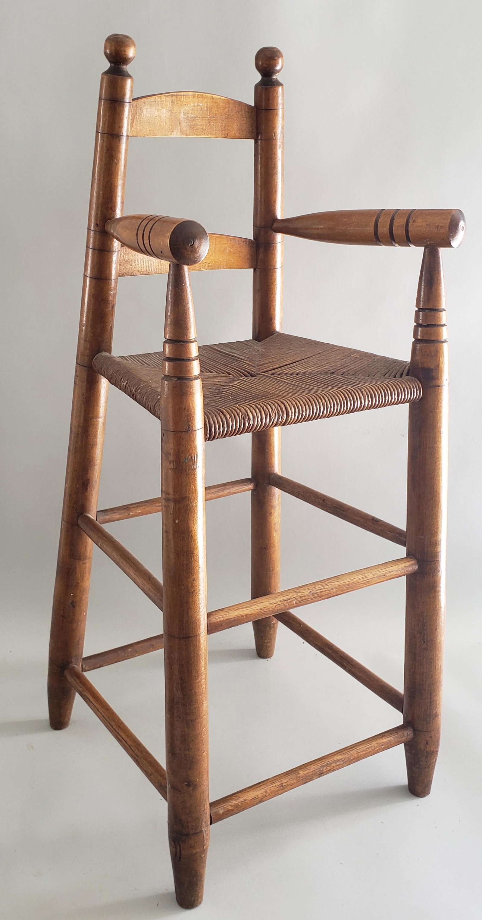 Antique American Ladder-back High Chair (1 of 7)