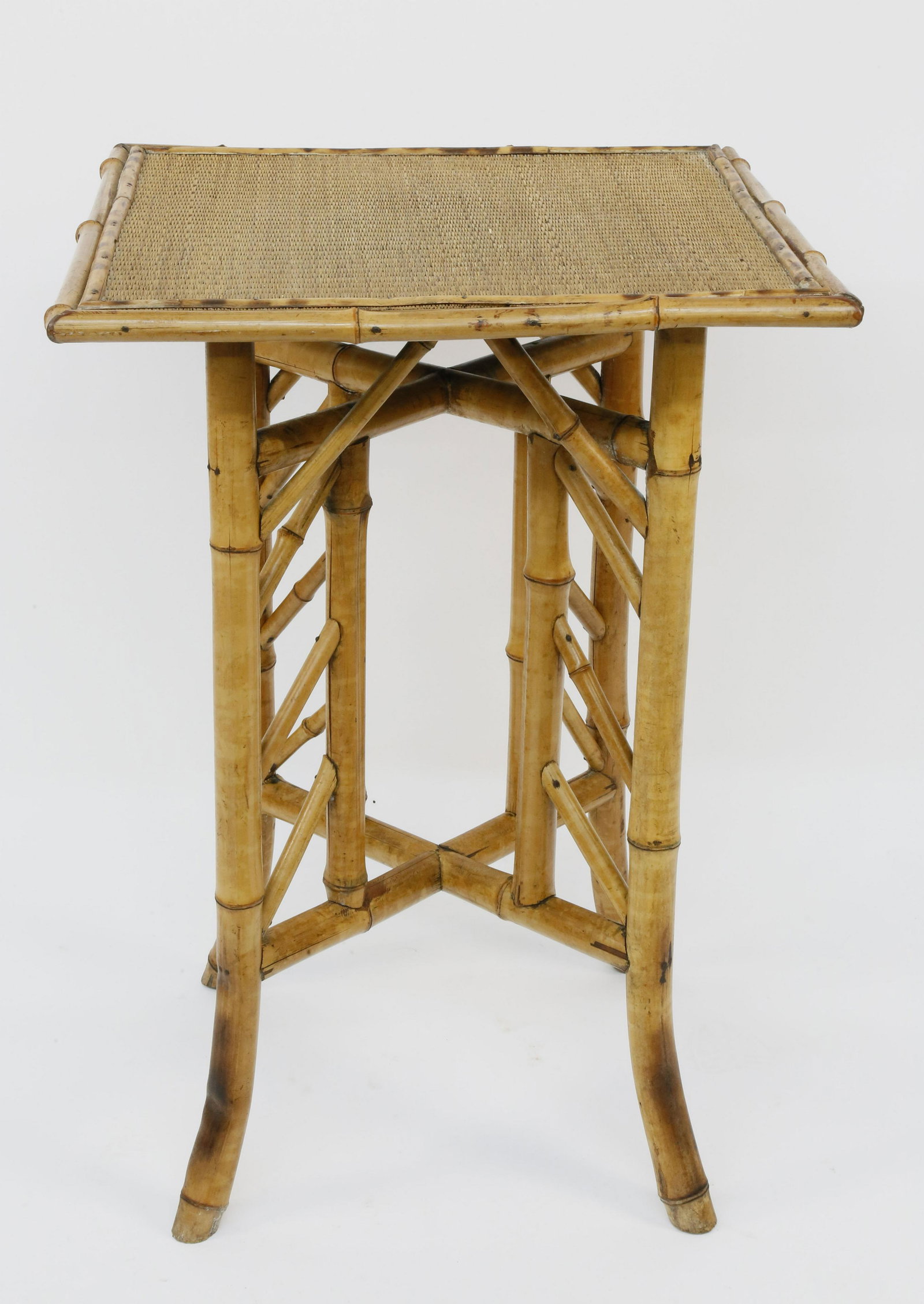 Vintage Bamboo Side Table (1 of 4)