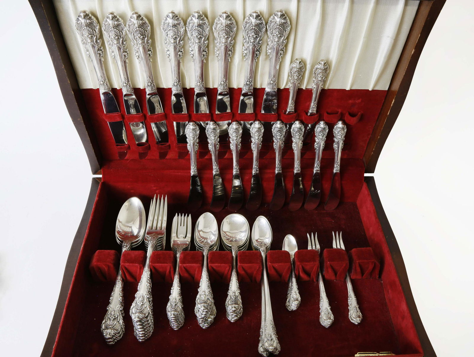 Wallace Sterling Silver Flatware Service in the "Sir (1 of 3)