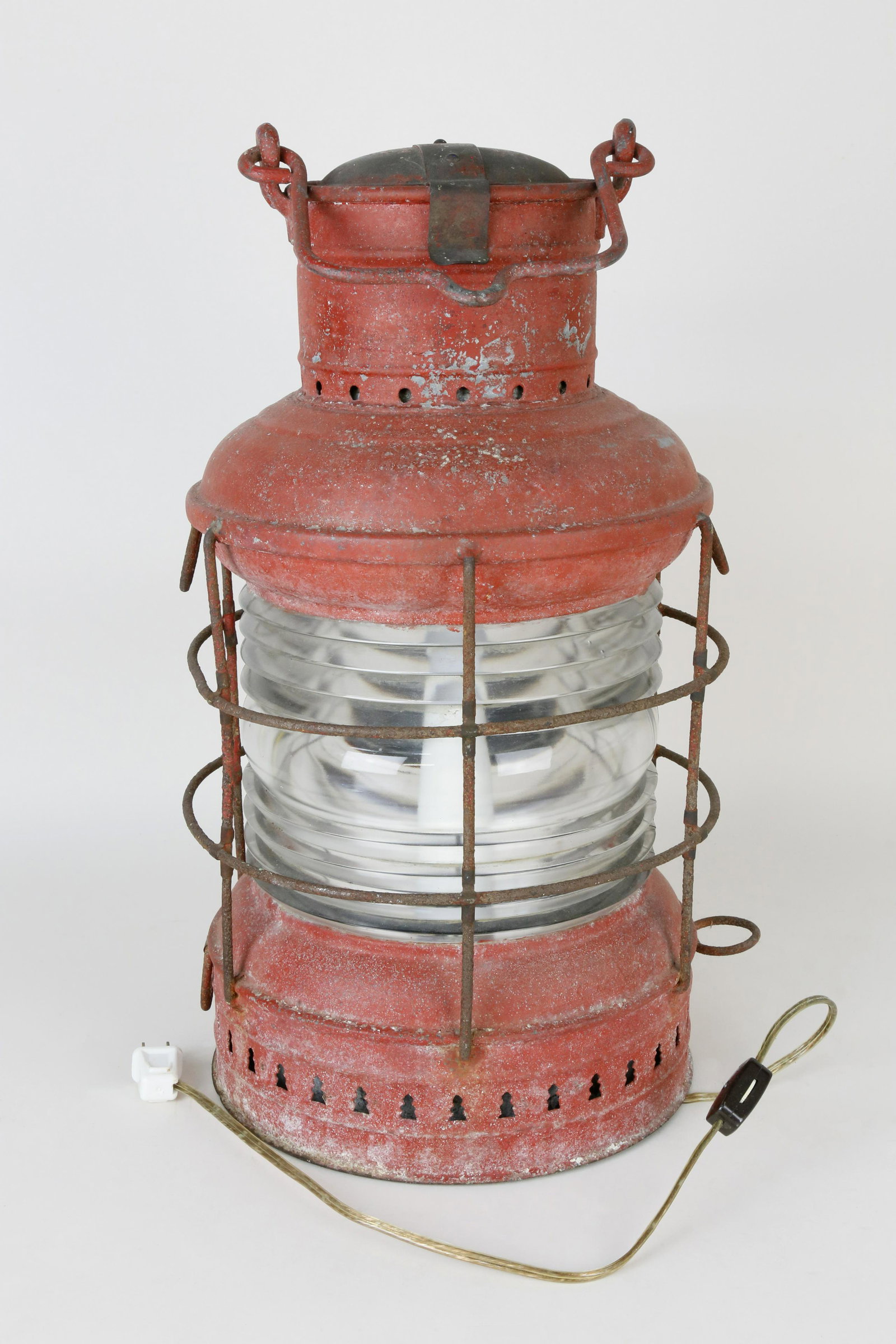 Red Painted Steel Perko Ship's Masthead Light (1 of 7)