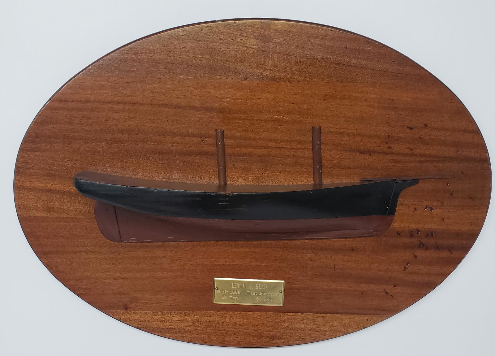 Vintage Ship Builder's Half Hull Model, "Lettie S. (1 of 6)