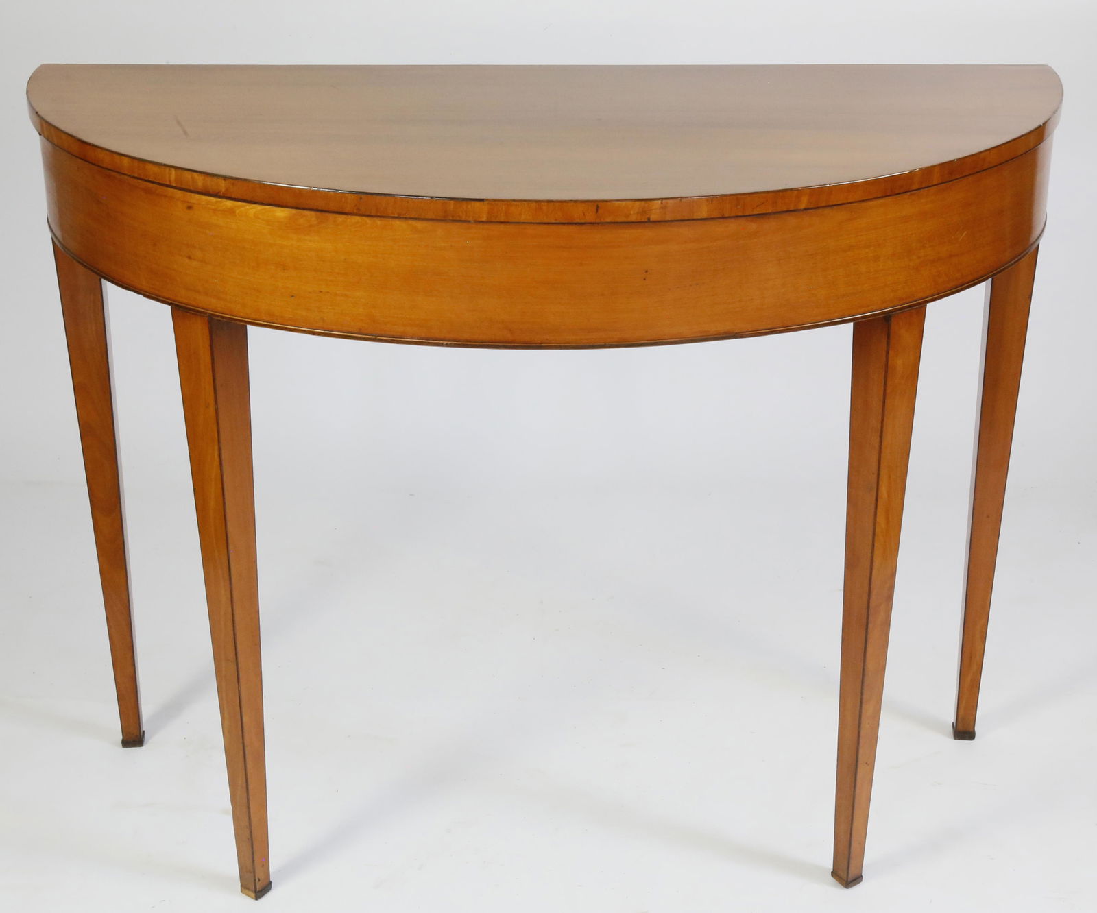 Antique Hepplewhite Style Demi-Lune Console Table (1 of 4)