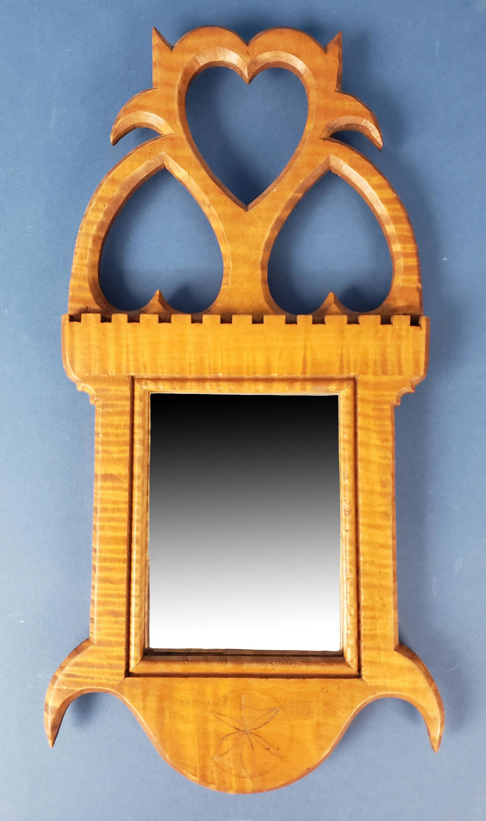 Vintage Eldred Wheeler Tiger Maple Mirror (1 of 7)