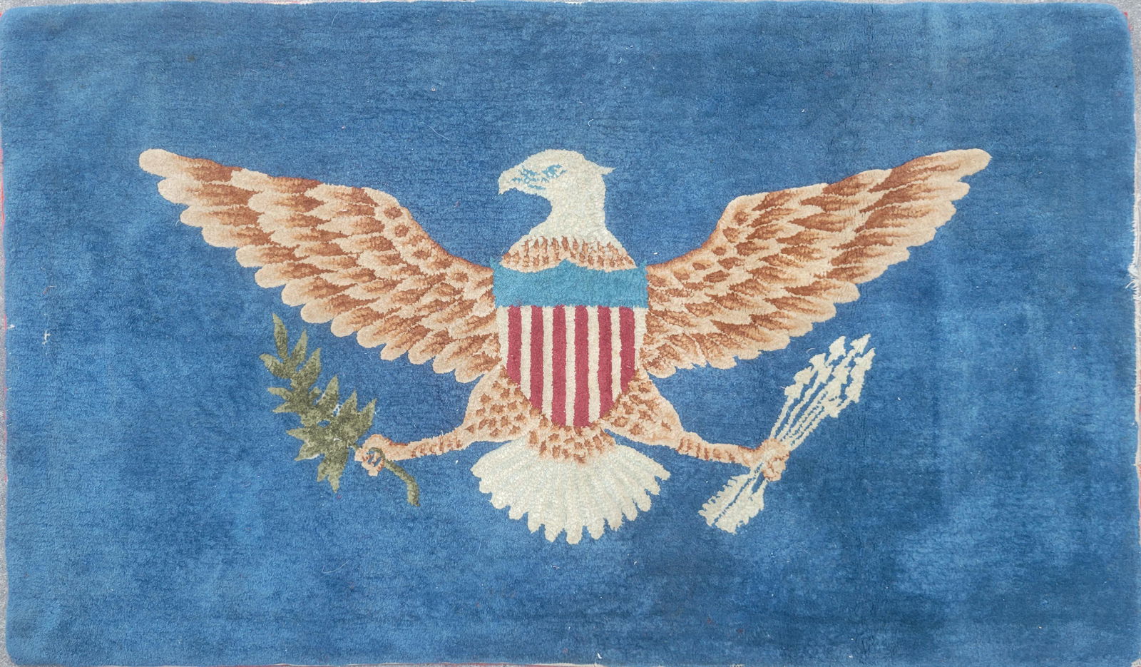 Vintage American Federal Shield Eagle Rug (1 of 5)