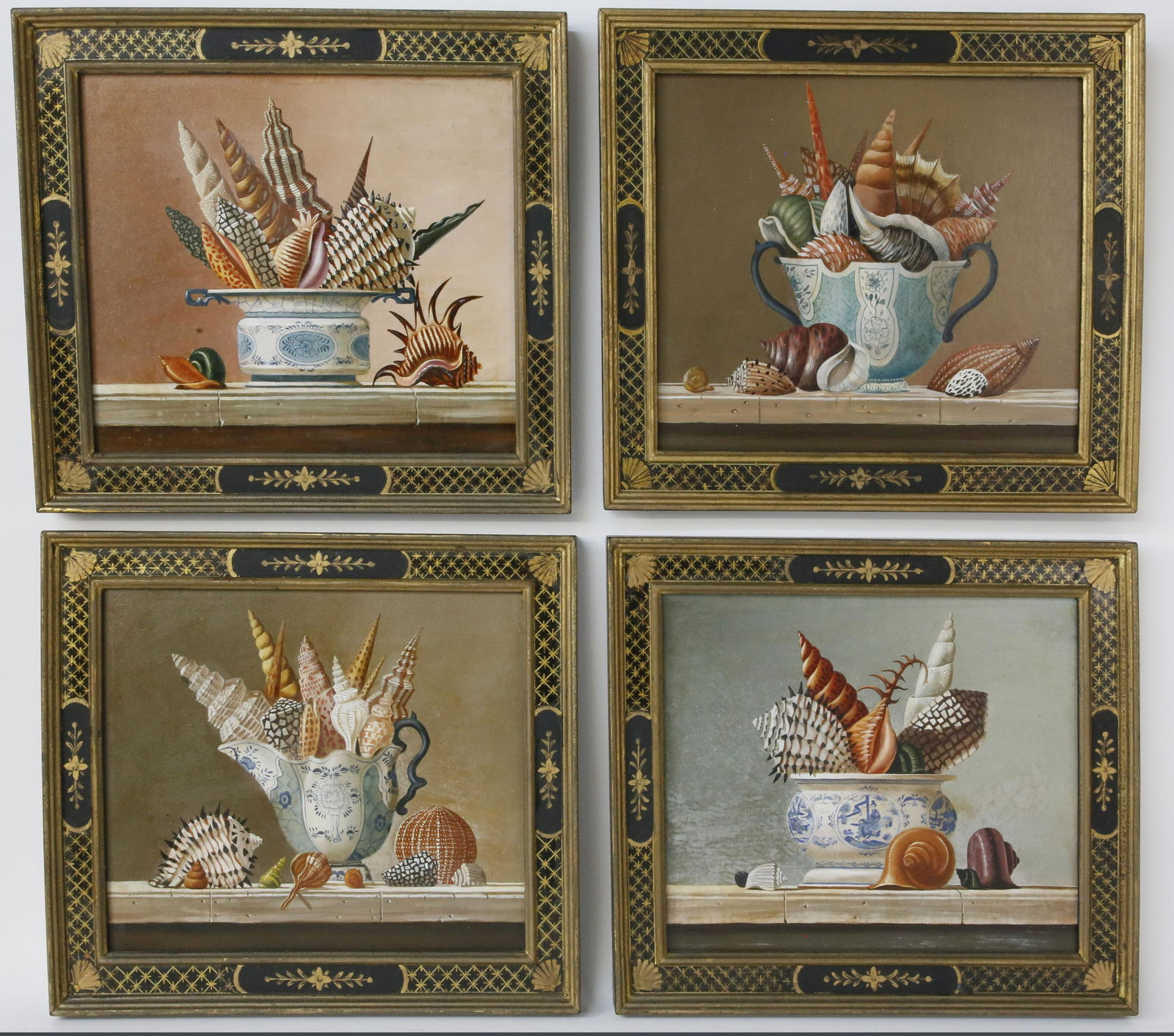 Set of Four Italian Shell Still Life Paintings (1 of 7)