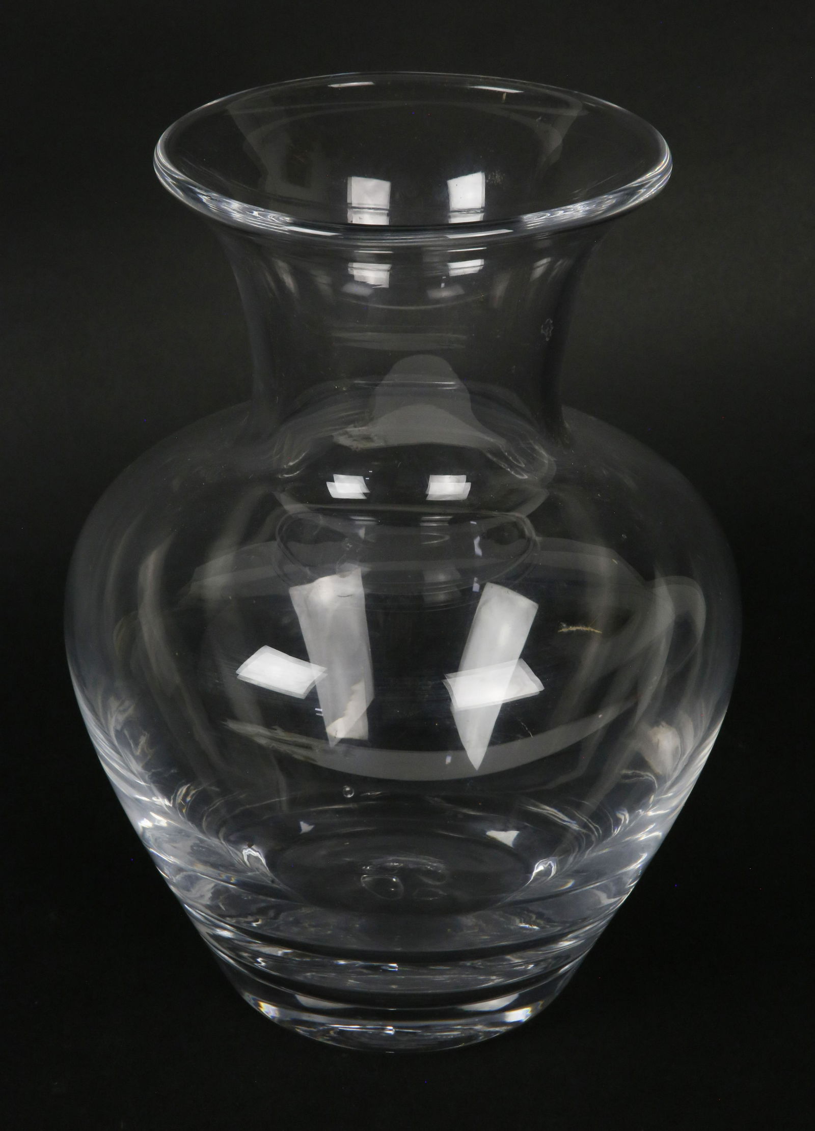 Vintage Simon Pearce Hand Blown Glass Bulbous Vase (1 of 4)