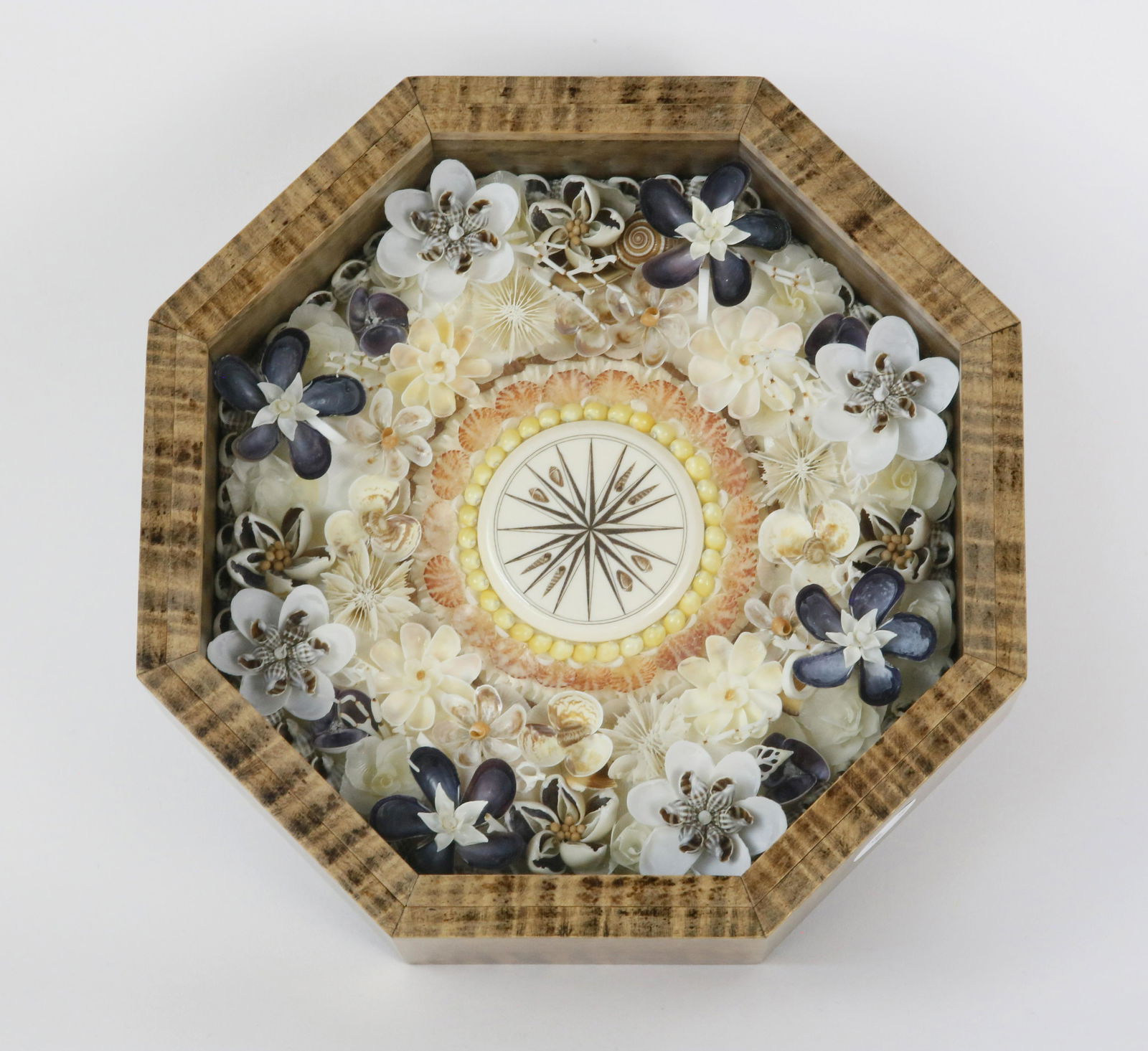 Sandy Moran Tiger Maple Decorative Sailor's Valentine (1 of 5)