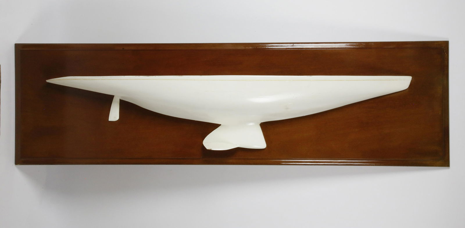 Vintage Yacht Half Hull Plaque on Mahogany Panel (1 of 8)